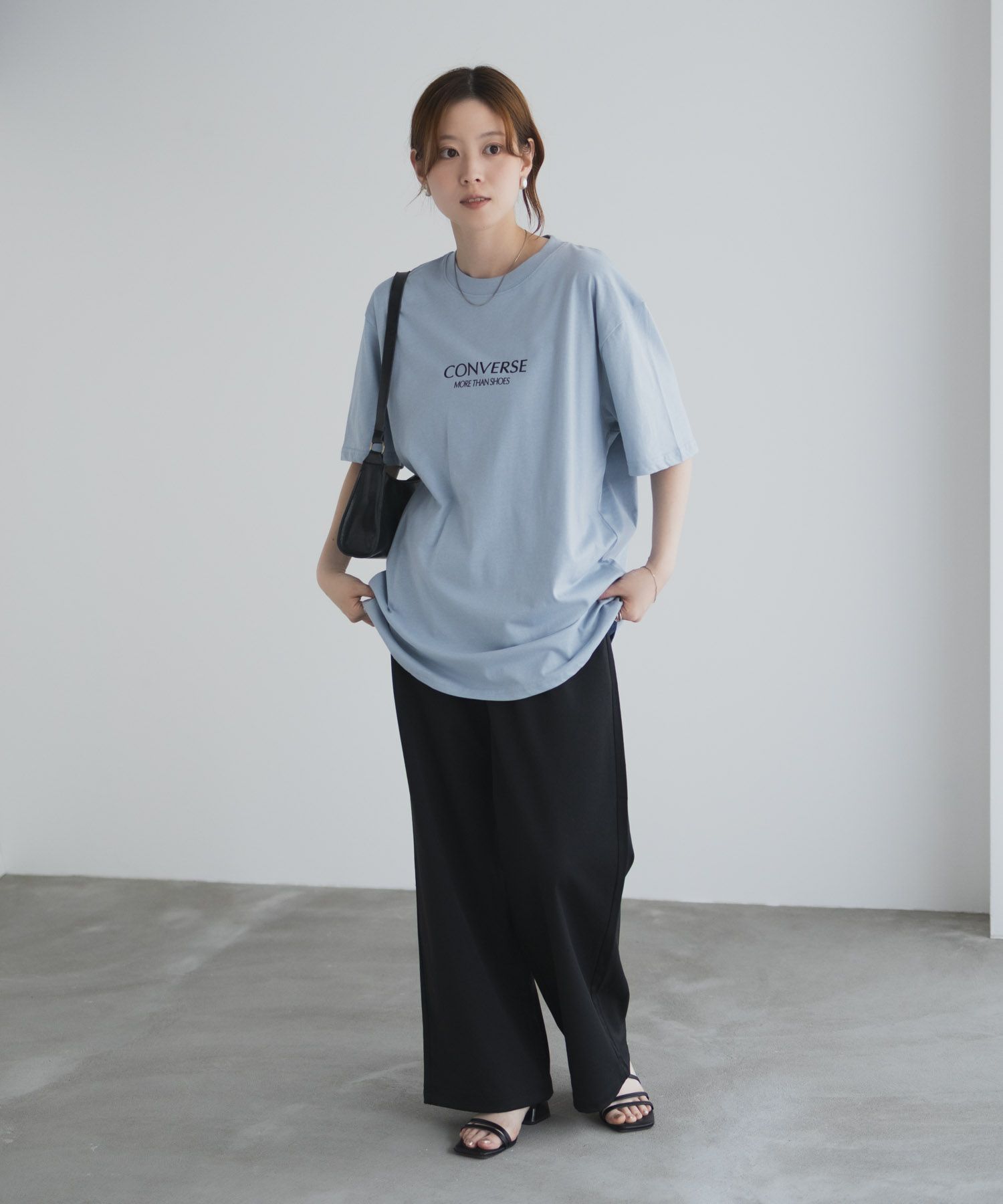 CONVERSE  バック刺繍ルーズTシャツ レディース メール便 対応商品商品サムネイル-22