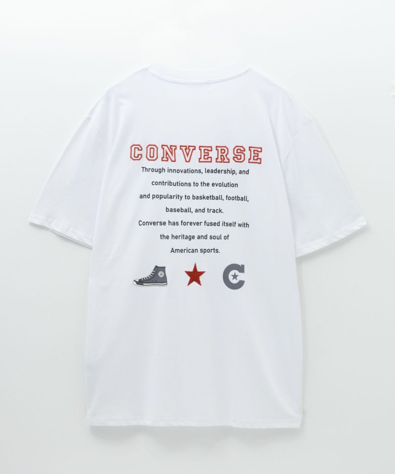 CONVERSE  バック刺繍ルーズTシャツ レディース メール便 対応商品商品画像-26