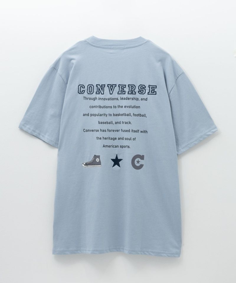 CONVERSE  バック刺繍ルーズTシャツ レディース メール便 対応商品商品画像-30