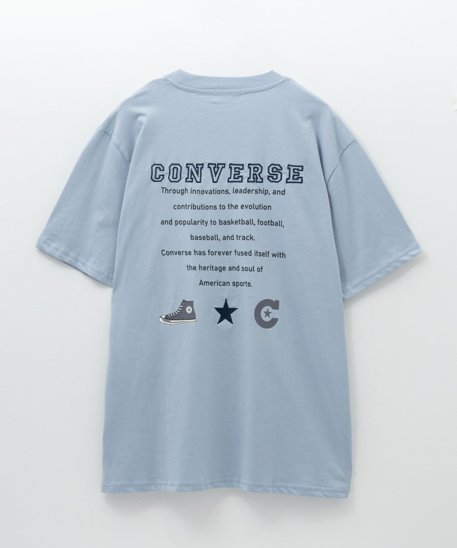 CONVERSE  バック刺繍ルーズTシャツ レディース メール便 対応商品商品サムネイル-30