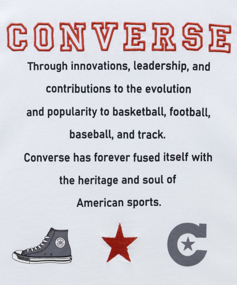 CONVERSE  バック刺繍ルーズTシャツ レディース メール便 対応商品商品画像-33