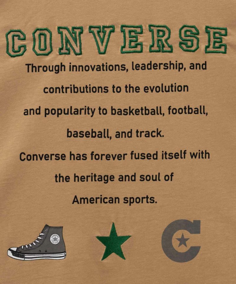 CONVERSE  バック刺繍ルーズTシャツ レディース メール便 対応商品商品画像-34