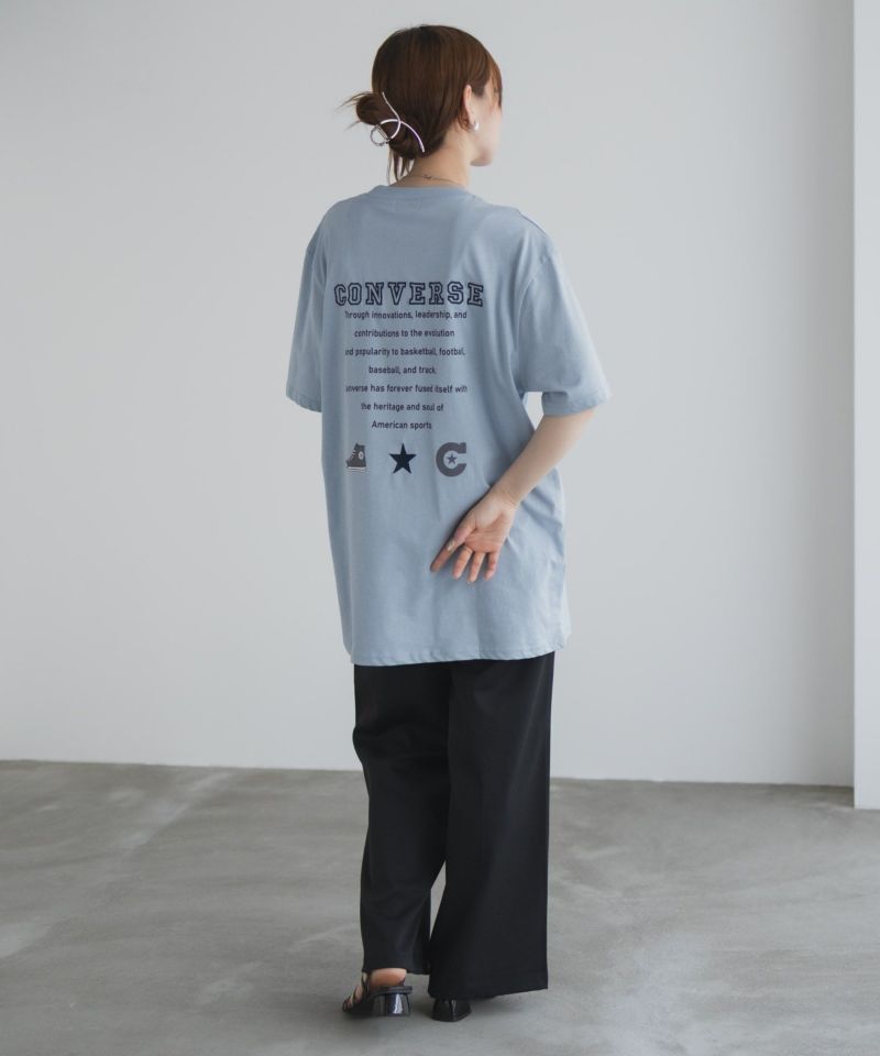 CONVERSE バック刺繍ルーズTシャツ レディース