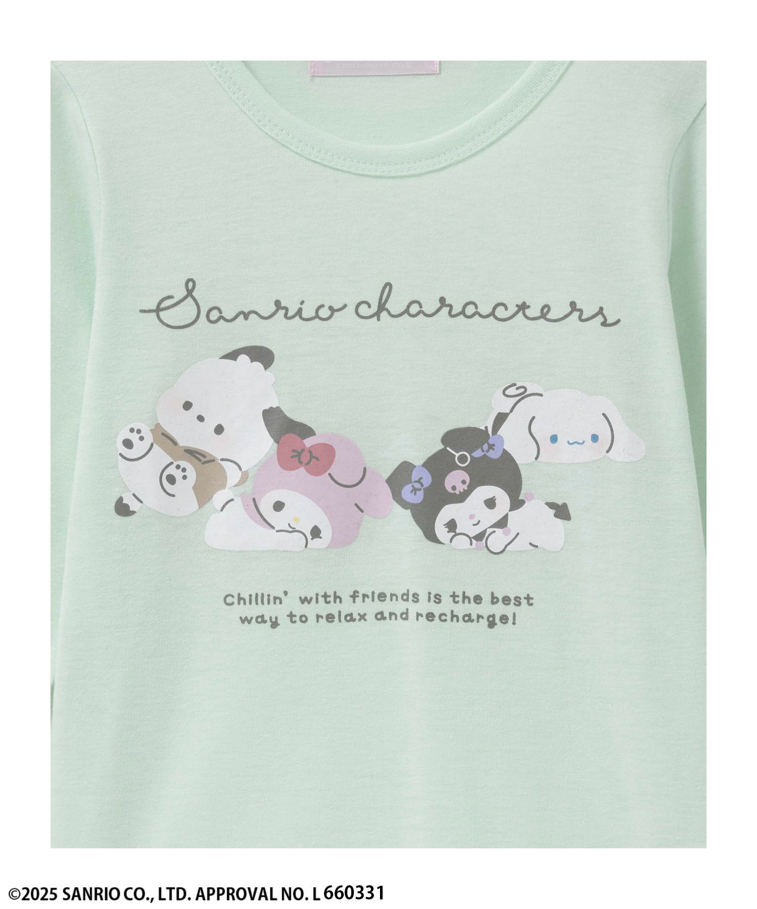 サンリオキャラクターズ プリント長袖Tシャツ キッズ メール便 対応商品商品サムネイル-3