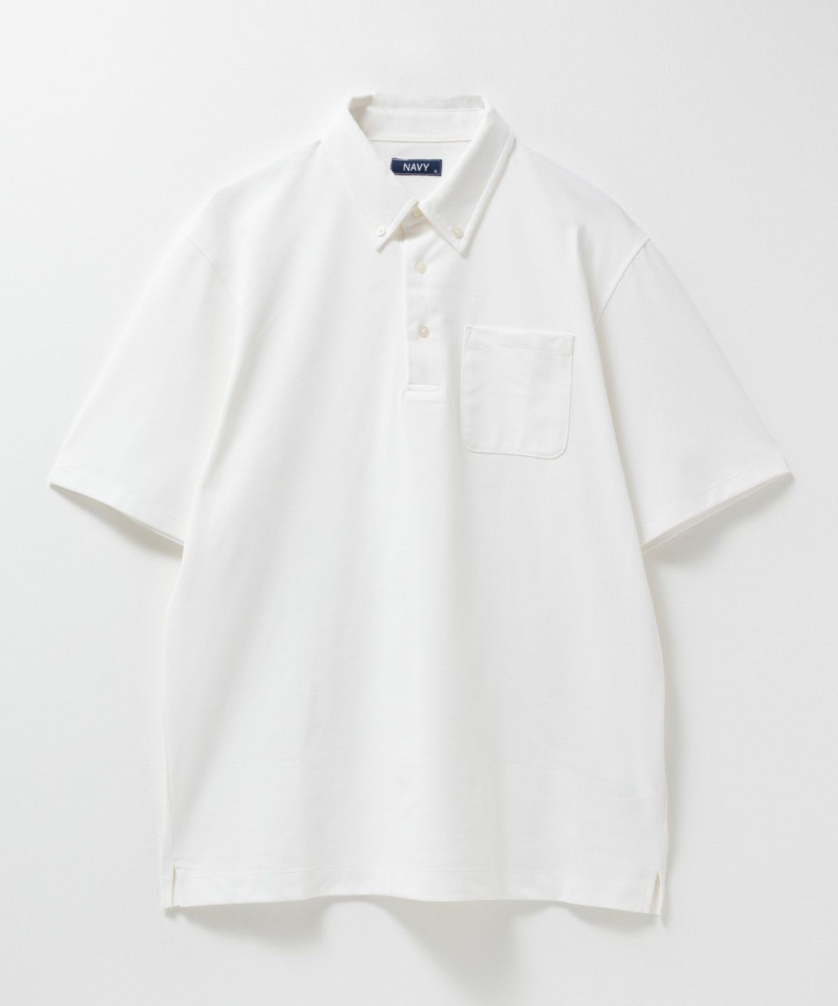 NAVY 鹿の子ボタンダウンポロシャツ メンズ