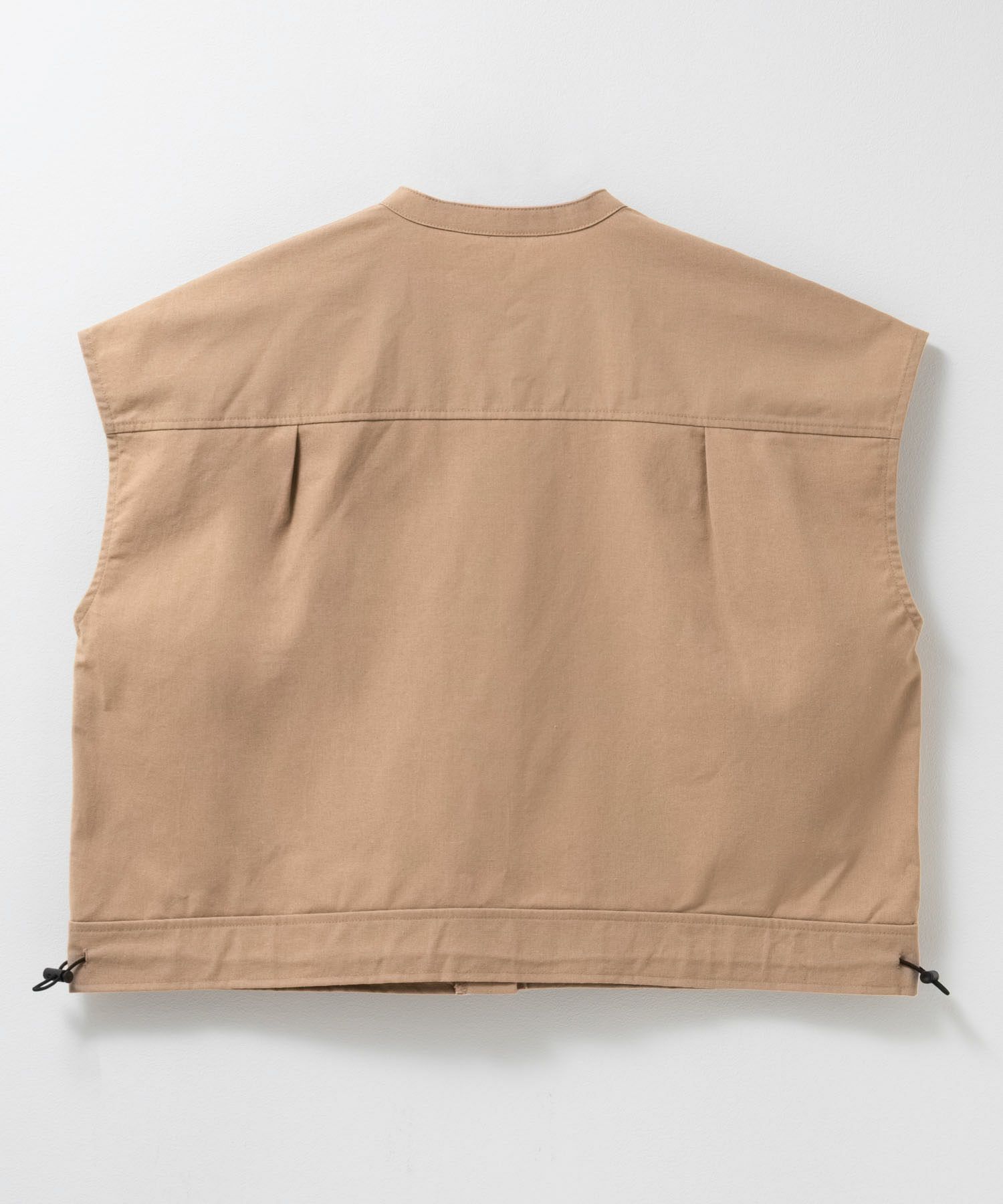 Idnes リネンライクノーカラージャケット レディース商品画像-16