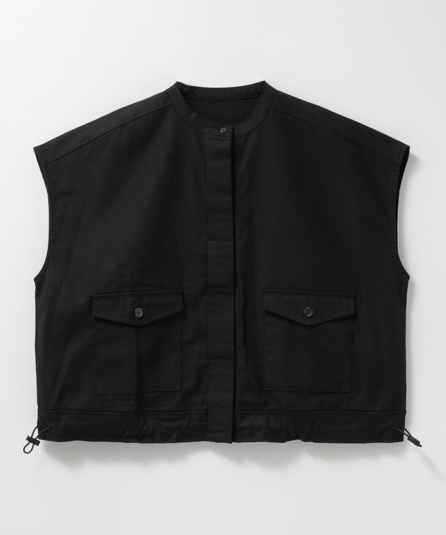 Idnes リネンライクノーカラージャケット レディース商品画像-17