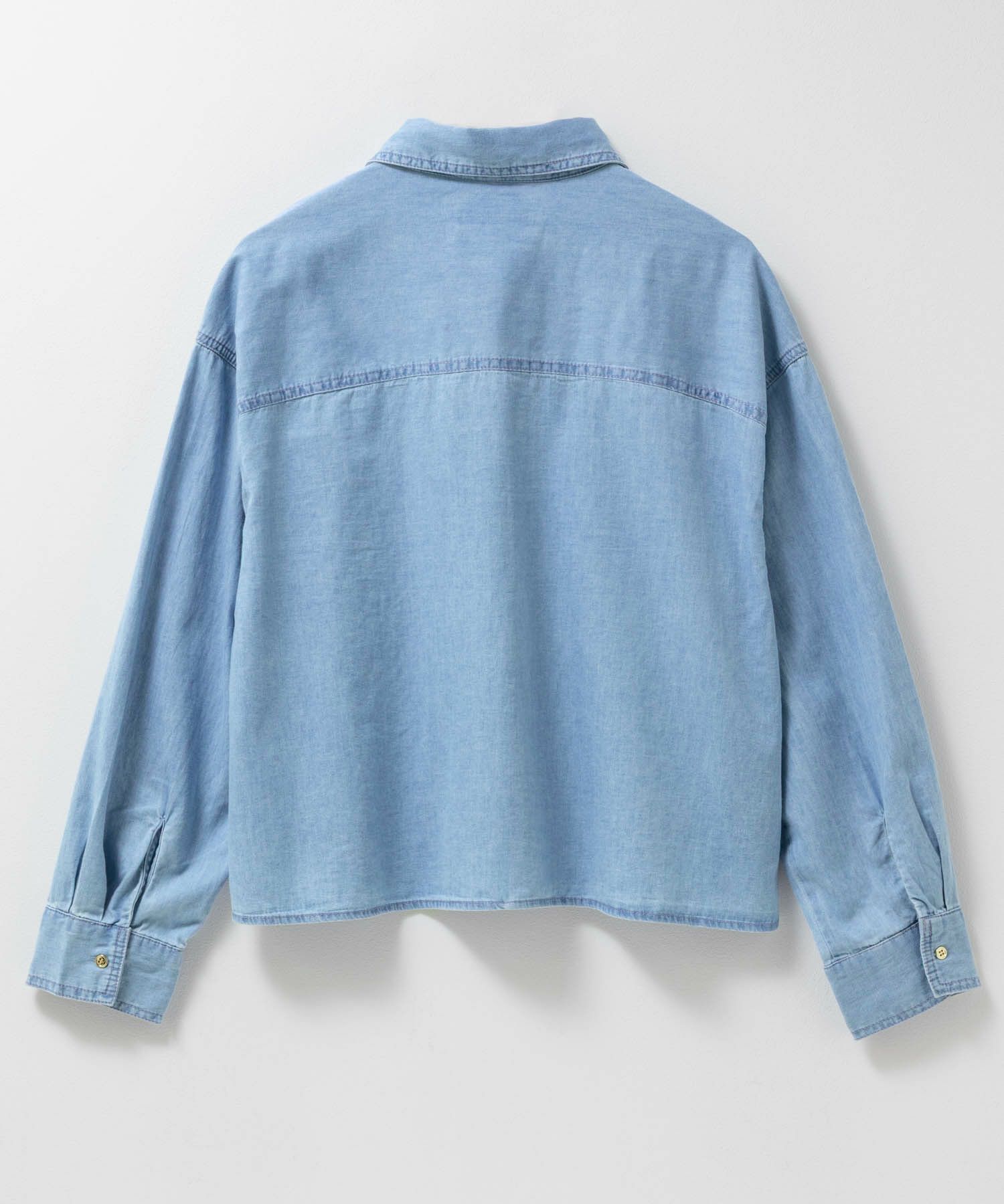 Idnes デニムコンパクトシャツ レディース商品画像-17