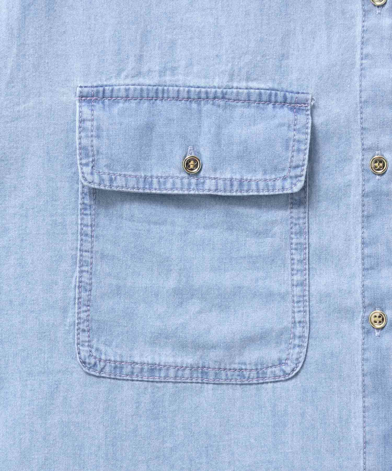 Idnes デニムコンパクトシャツ レディース商品画像-20