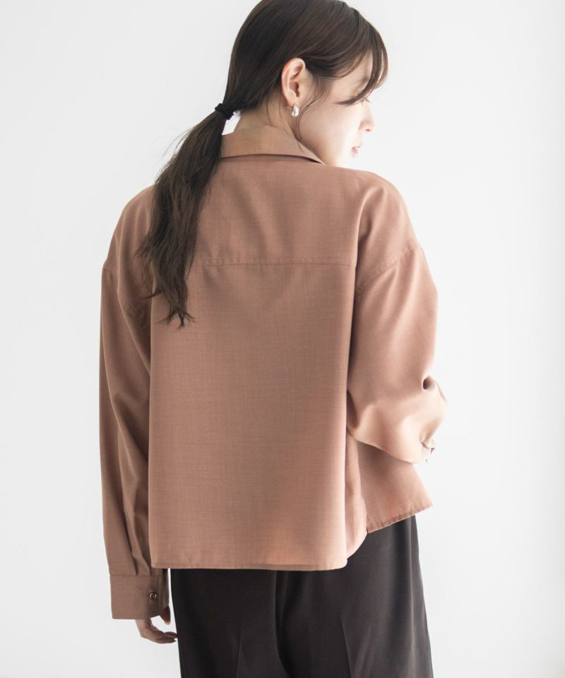 Idnes リネンライクコンパクトシャツ レディース商品画像-24