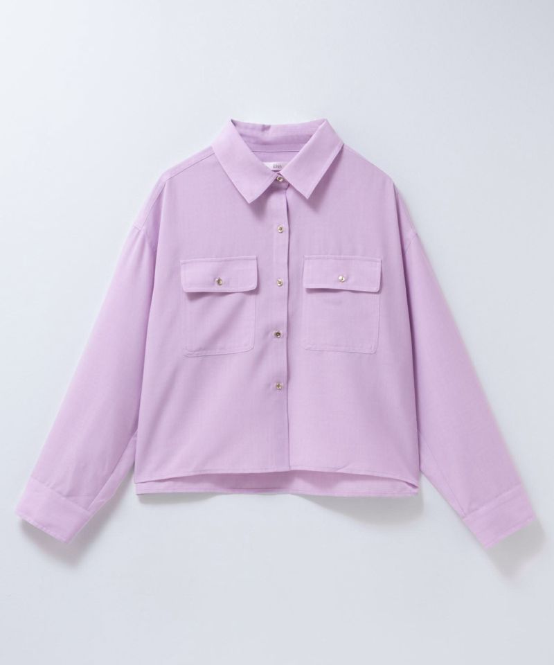 Idnes リネンライクコンパクトシャツ レディース商品画像-28