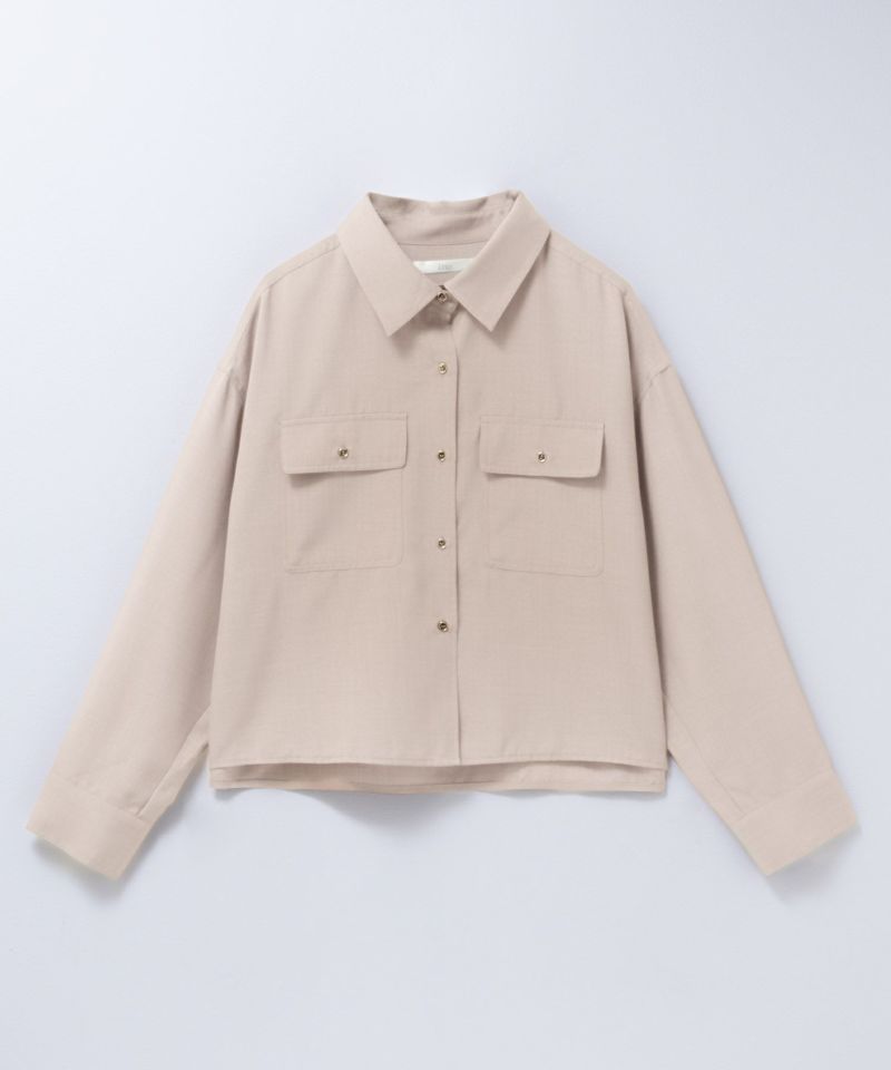 Idnes リネンライクコンパクトシャツ レディース商品画像-30