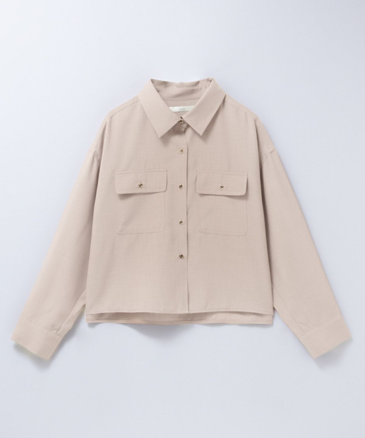 Idnes リネンライクコンパクトシャツ レディース