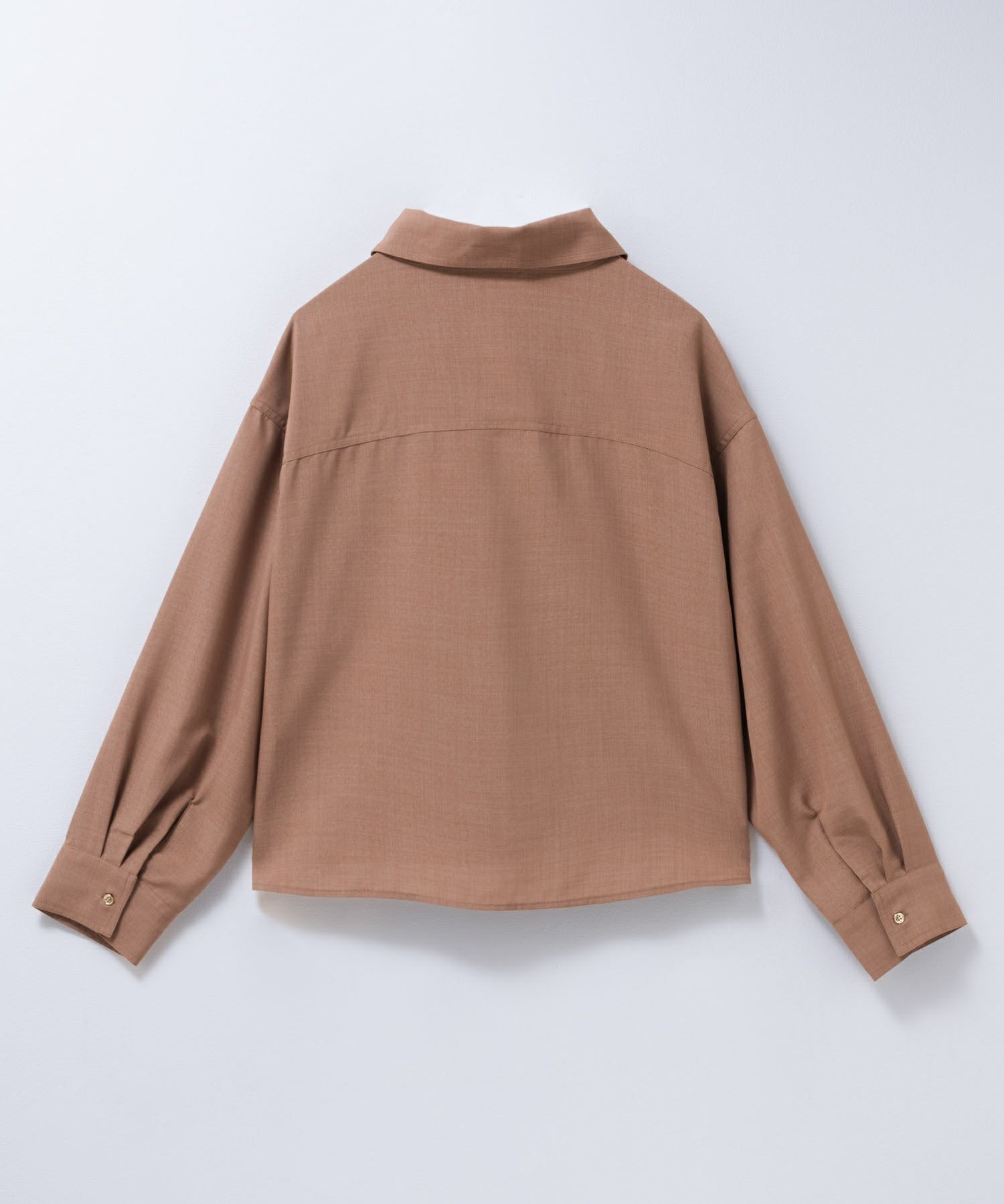 Idnes リネンライクコンパクトシャツ レディース