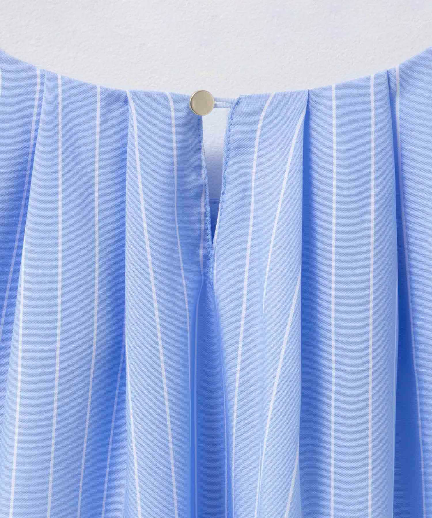 Idnes 袖タックストライプブラウス レディース商品サムネイル-20