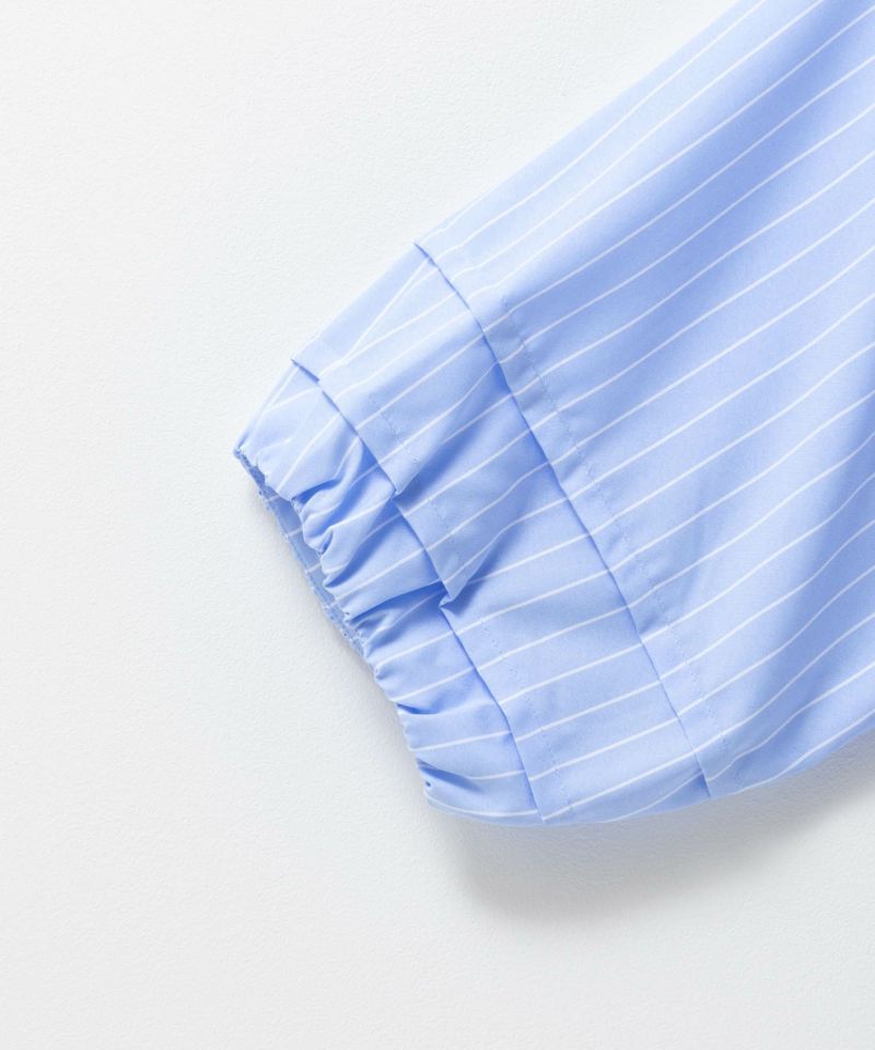 Idnes 袖タックストライプブラウス レディース商品画像-21