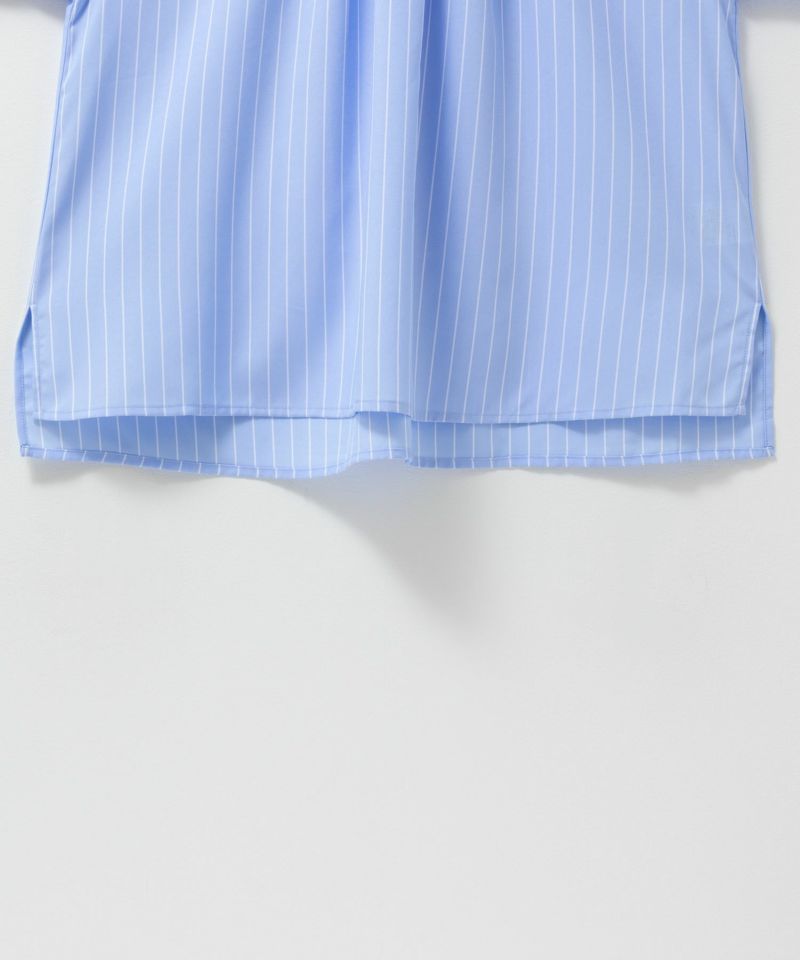 Idnes 袖タックストライプブラウス レディース商品画像-22