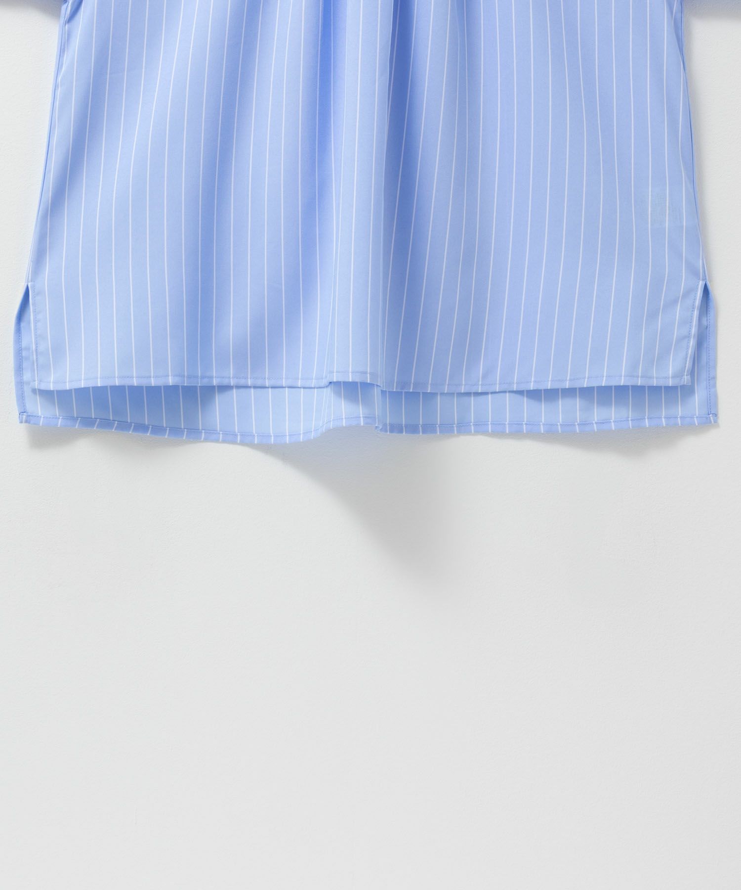 Idnes 袖タックストライプブラウス レディース商品画像-22