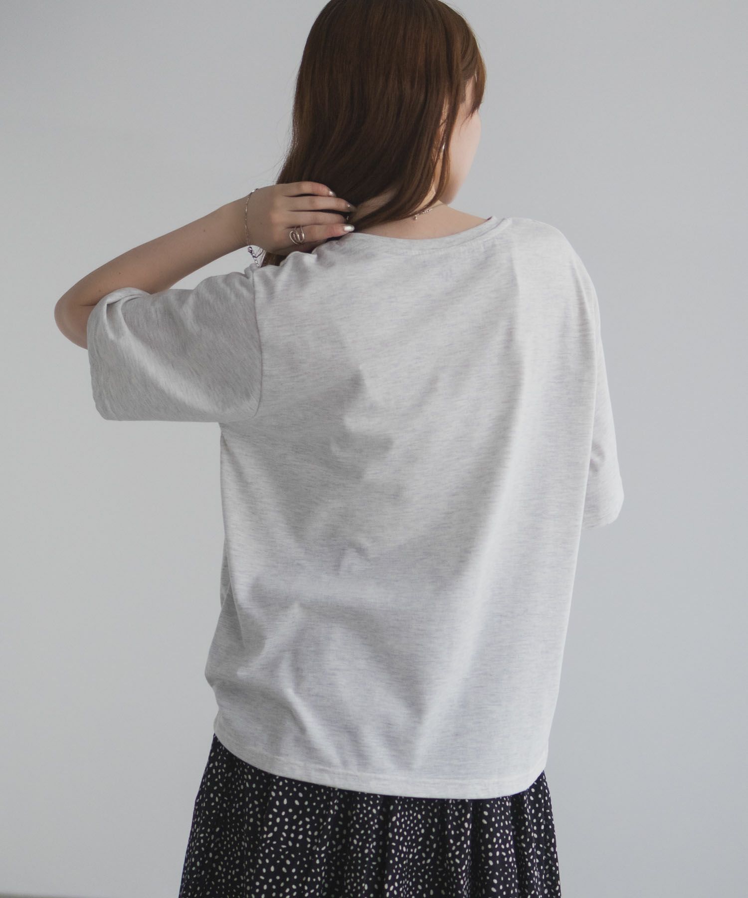 T-GRAPHICS  ハート刺繍Tシャツ レディース メール便 対応商品商品サムネイル-9