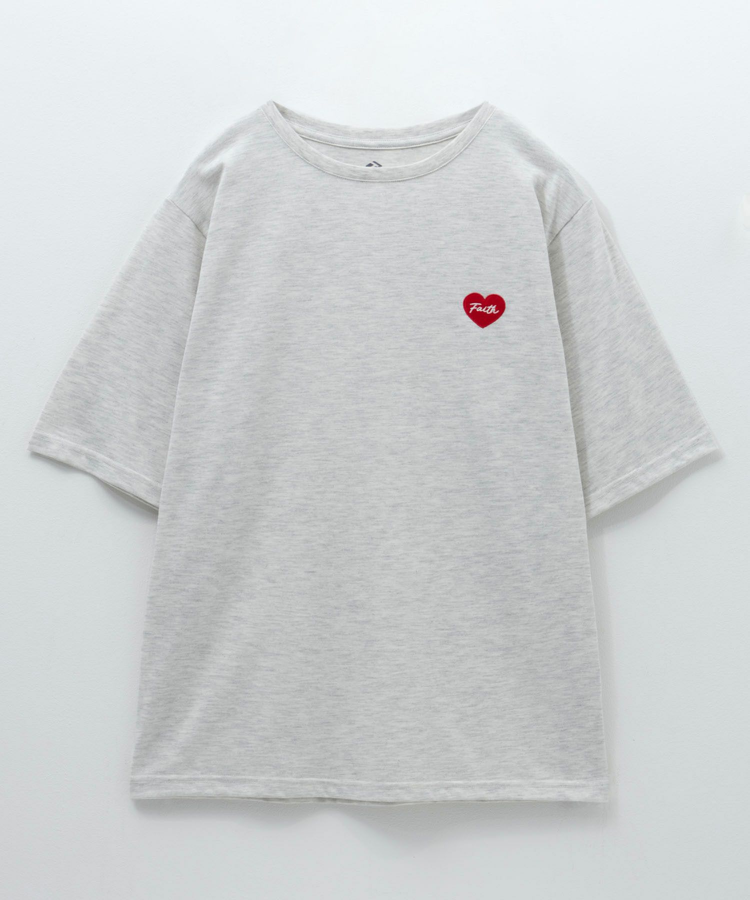 T-GRAPHICS ハート刺繍Tシャツ レディース ネコポス 対応商品