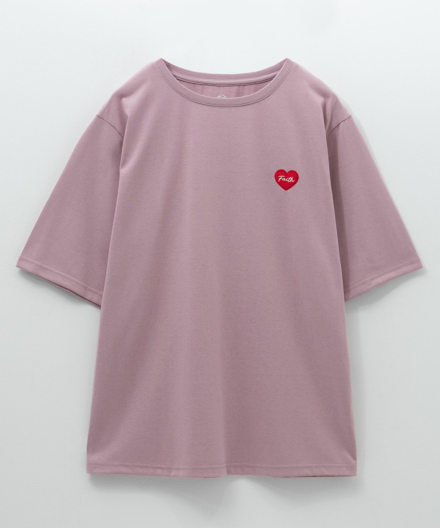 T-GRAPHICS ハート刺繍Tシャツ レディース ネコポス 対応商品