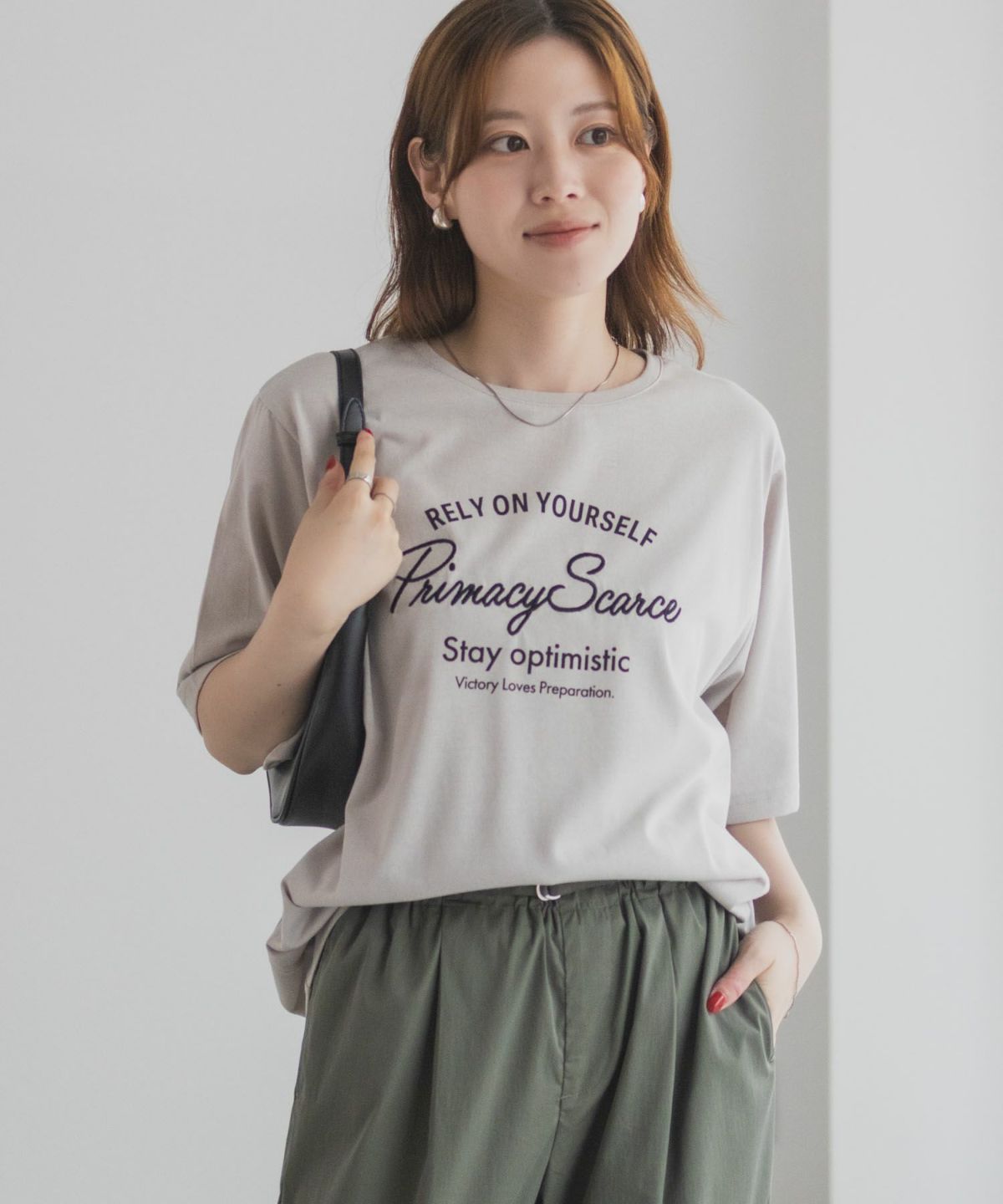 T-GRAPHICS メッセージ刺繍Tシャツ レディース ネコポス 対応商品