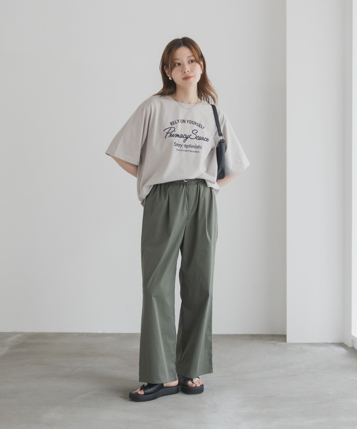 T-GRAPHICS  メッセージ刺繍Tシャツ レディース メール便 対応商品商品画像-10