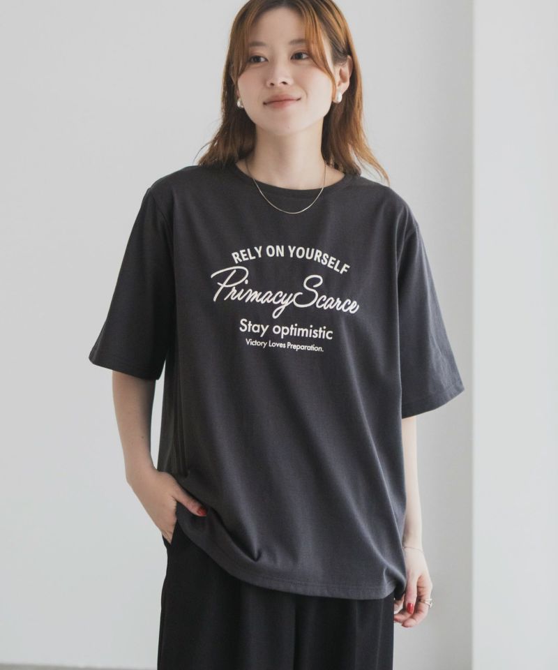 T-GRAPHICS  メッセージ刺繍Tシャツ レディース メール便 対応商品商品画像-11
