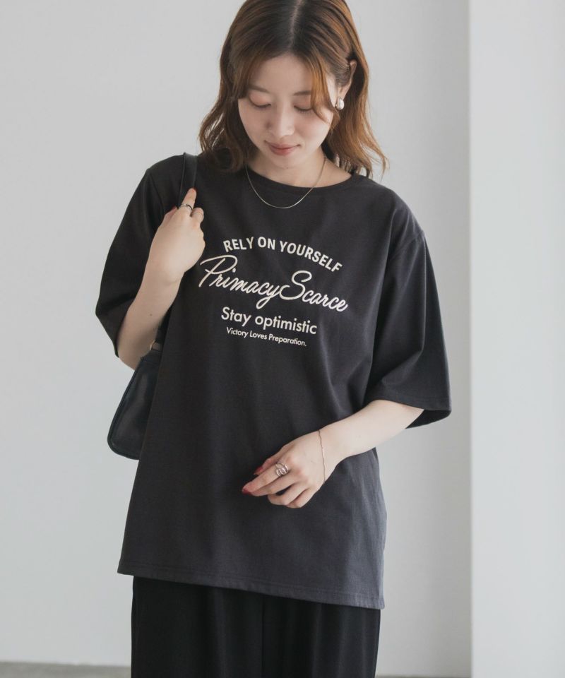T-GRAPHICS メッセージ刺繍Tシャツ レディース メール便 対応商品商品画像-14