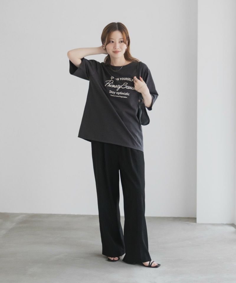 T-GRAPHICS メッセージ刺繍Tシャツ レディース メール便 対応商品商品画像-15