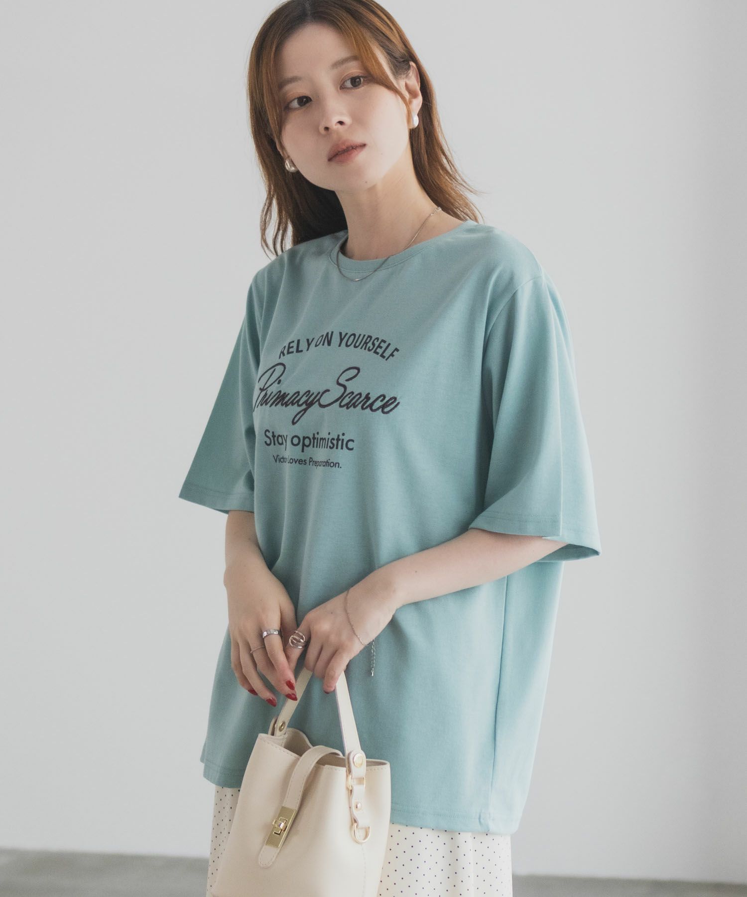 T-GRAPHICS  メッセージ刺繍Tシャツ レディース メール便 対応商品商品画像-17