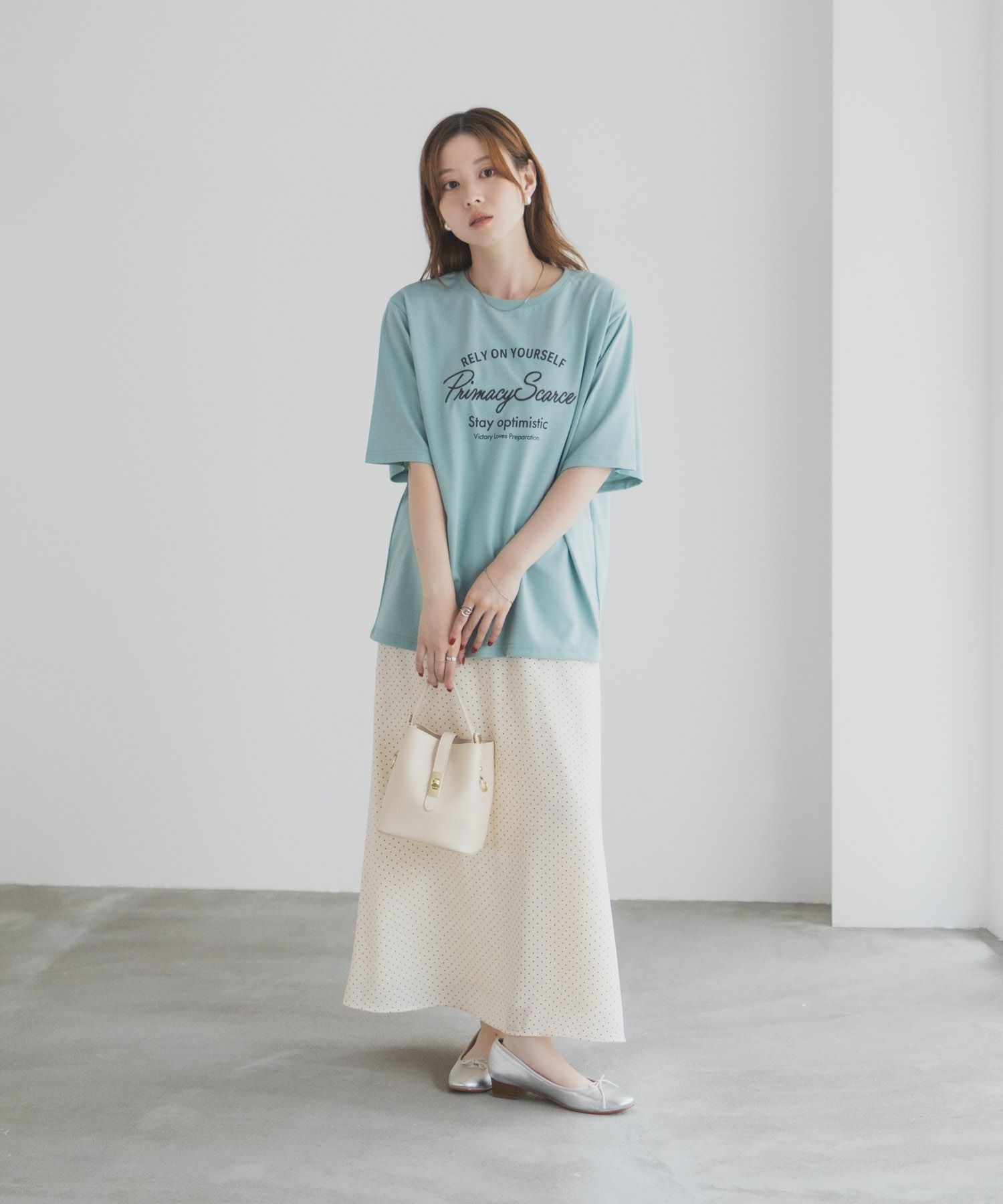 T-GRAPHICS メッセージ刺繍Tシャツ レディース ネコポス 対応商品