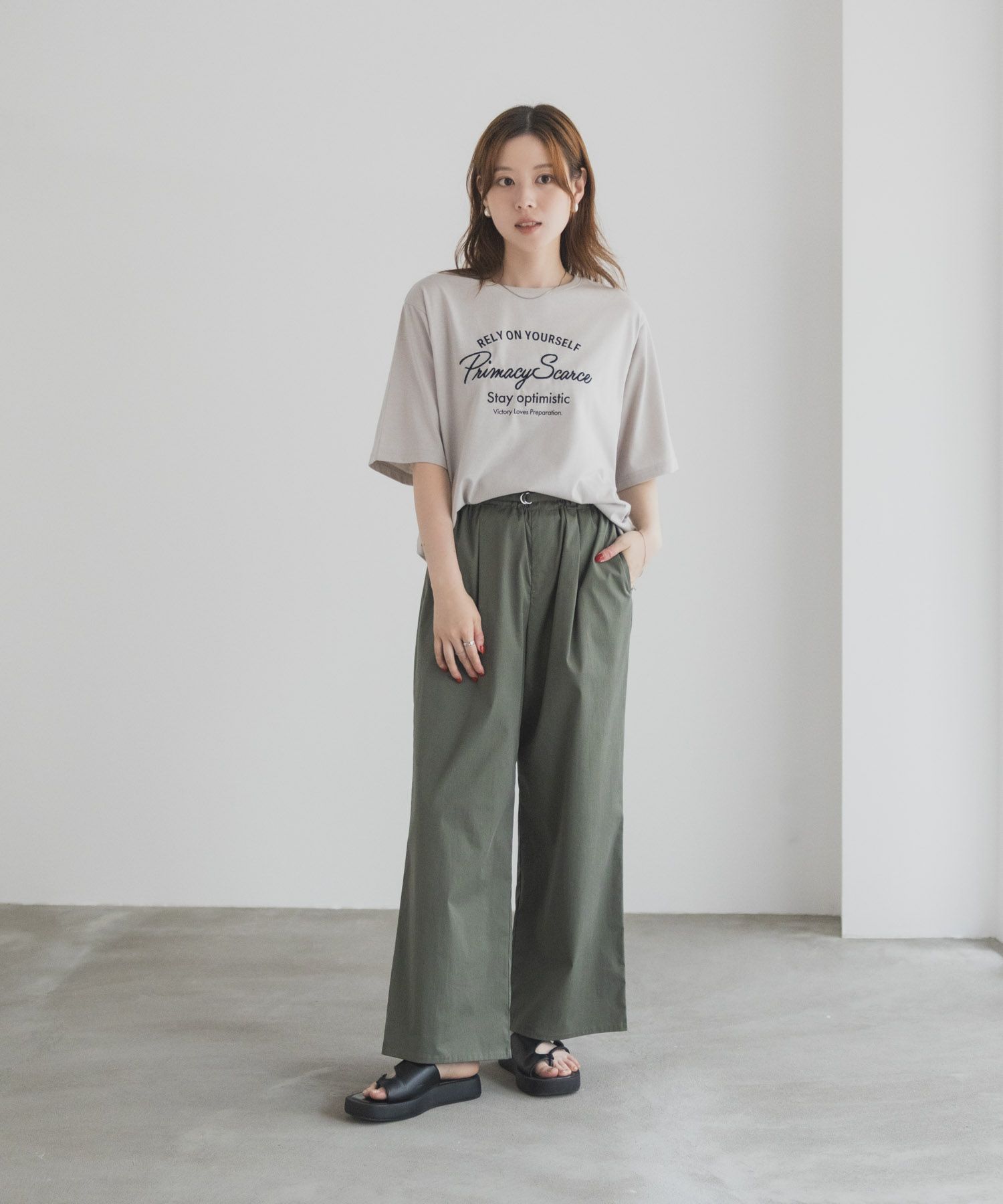 T-GRAPHICS  メッセージ刺繍Tシャツ レディース メール便 対応商品商品画像-30