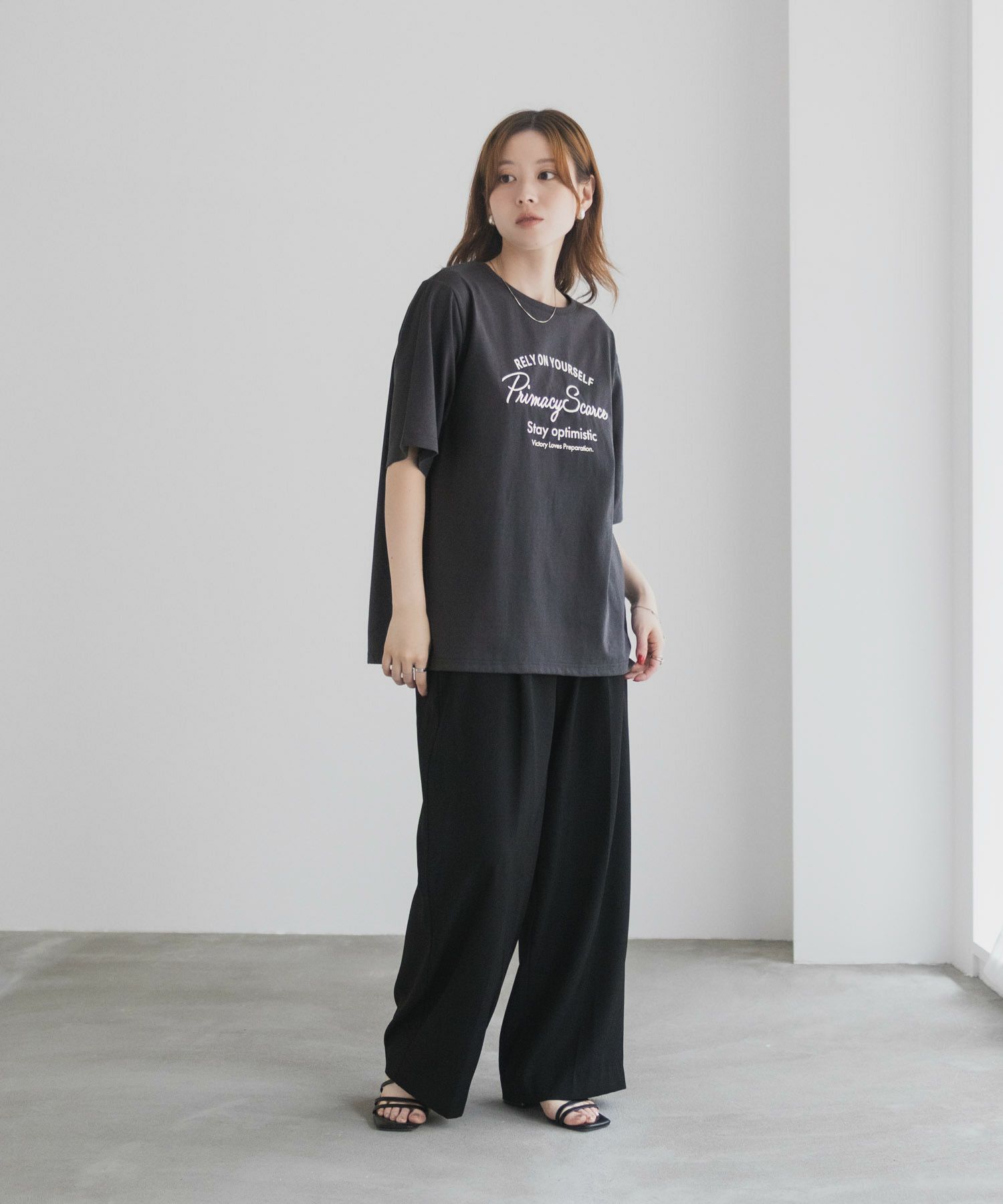 T-GRAPHICS  メッセージ刺繍Tシャツ レディース メール便 対応商品商品サムネイル-31