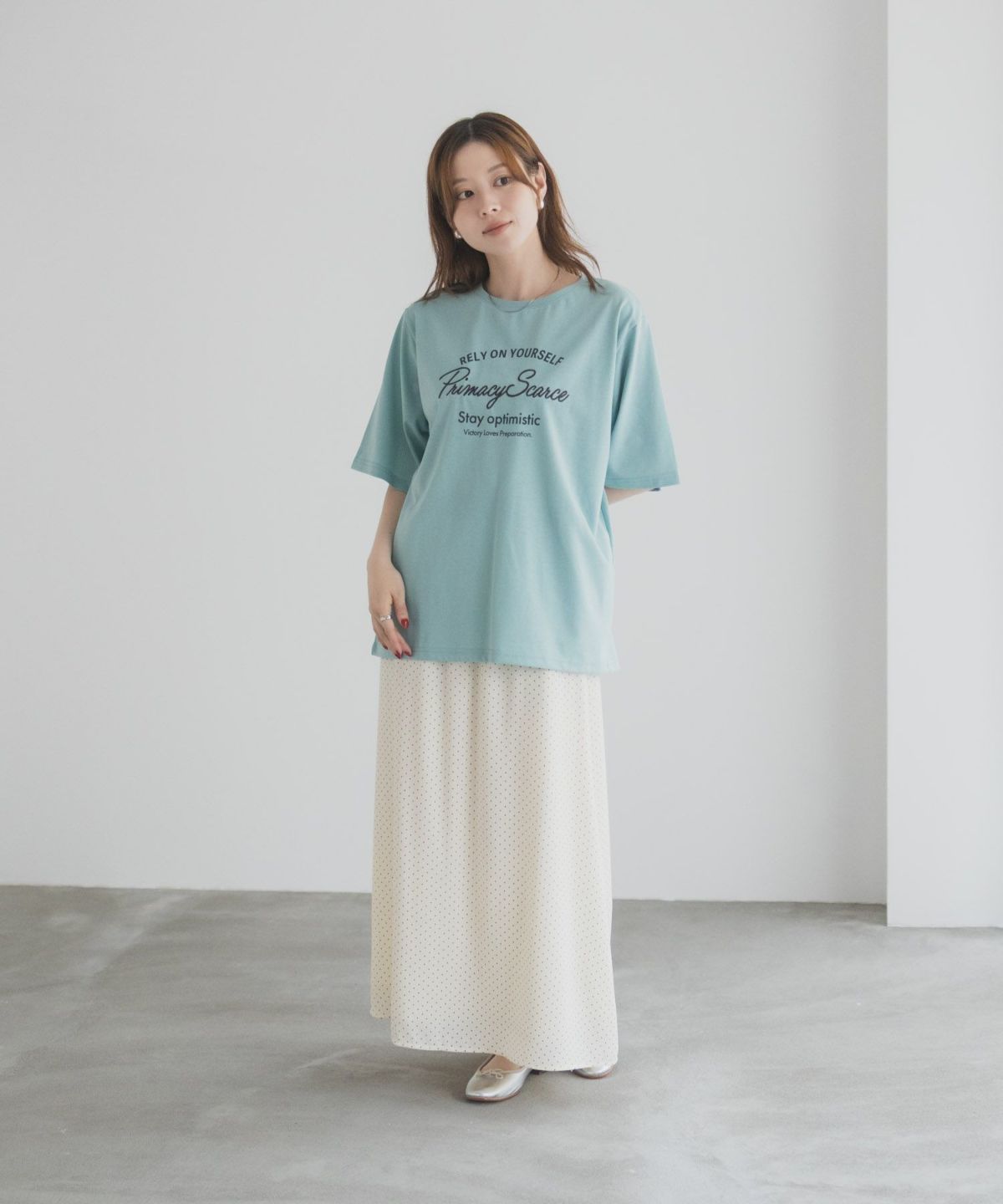T-GRAPHICS メッセージ刺繍Tシャツ レディース ネコポス 対応商品