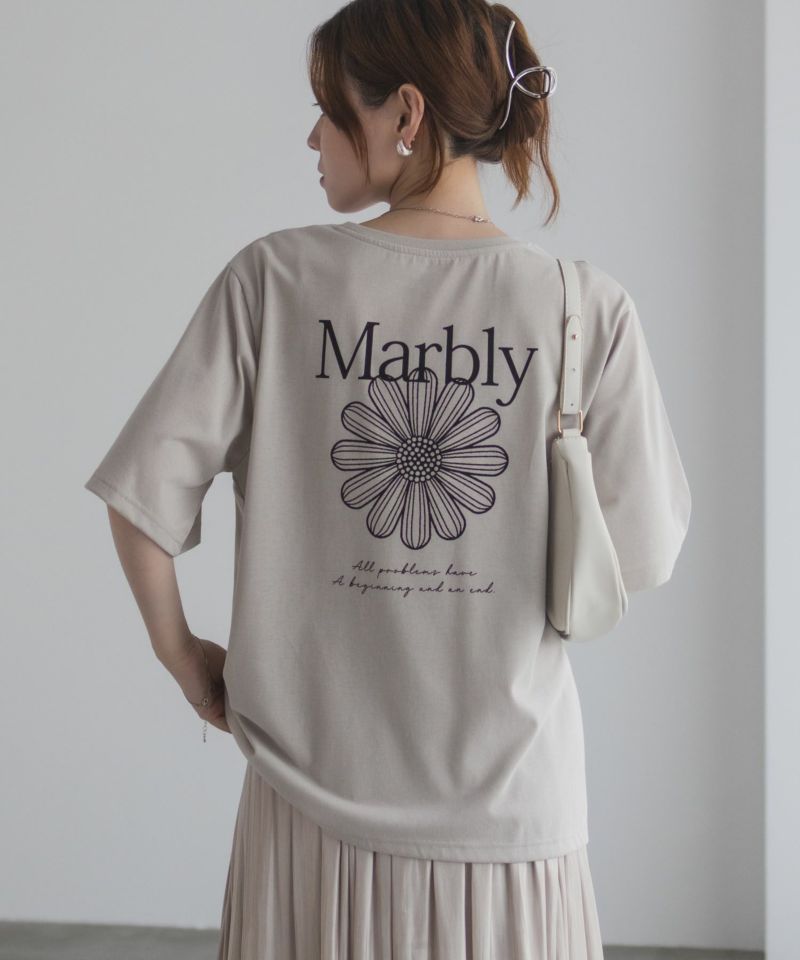 T-GRAPHICS  フラワープリントTシャツ レディース メール便 対応商品商品画像-3