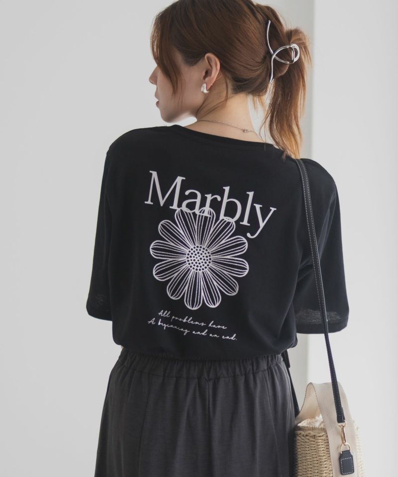 T-GRAPHICS  フラワープリントTシャツ レディース メール便 対応商品商品画像-6