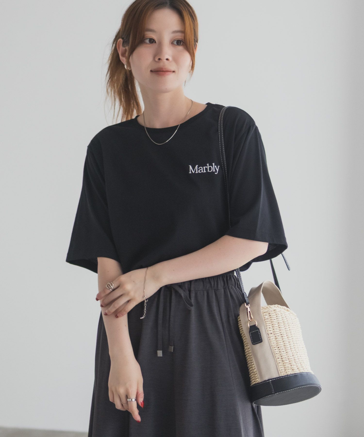 T-GRAPHICS  フラワープリントTシャツ レディース メール便 対応商品商品画像-7