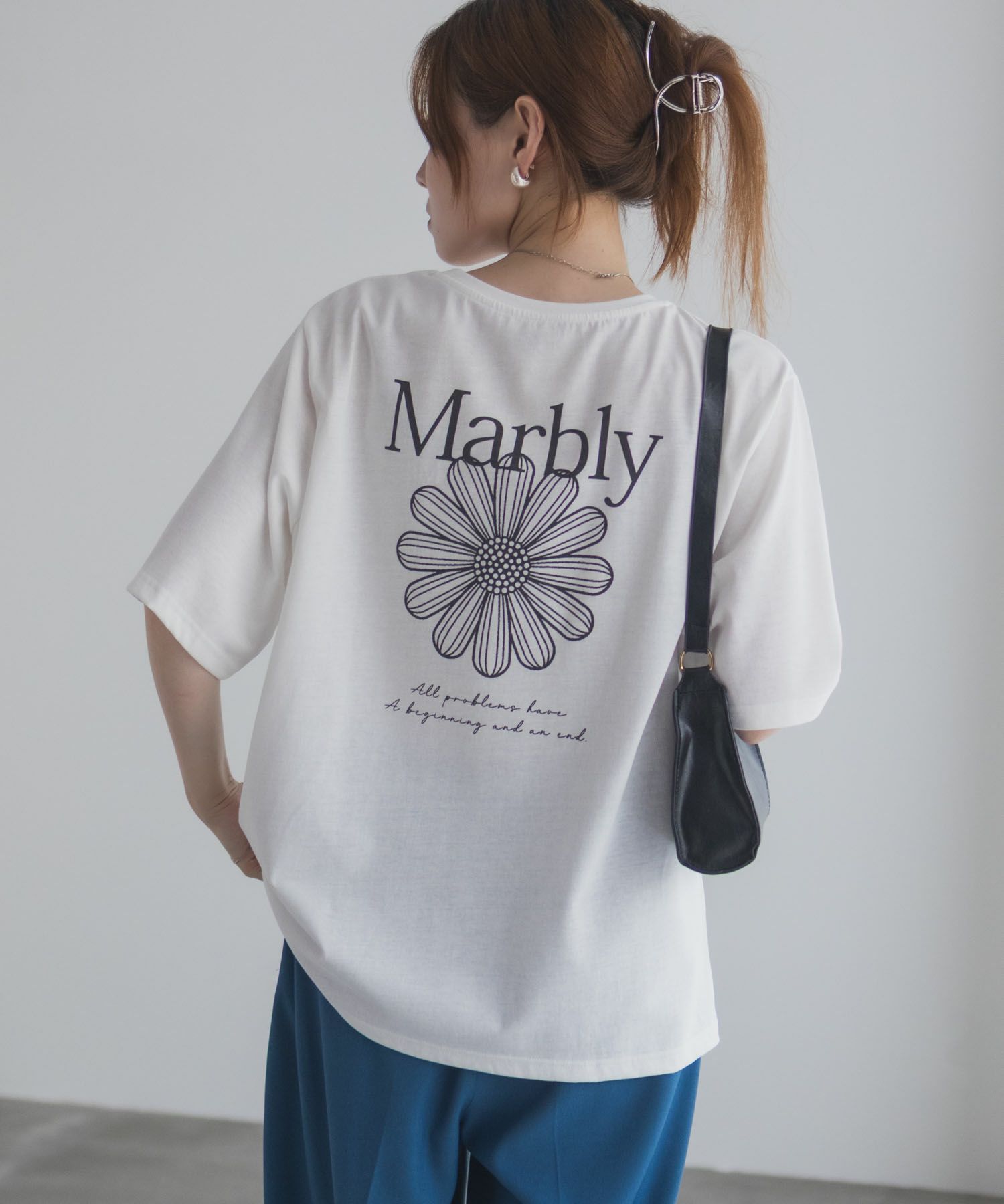 T-GRAPHICS フラワープリントTシャツ レディース ネコポス 対応商品