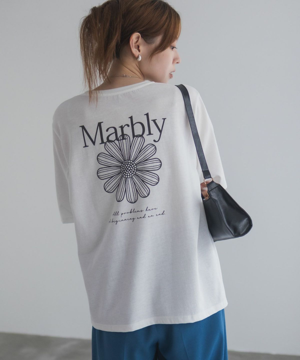 T-GRAPHICS フラワープリントTシャツ レディース ネコポス 対応商品