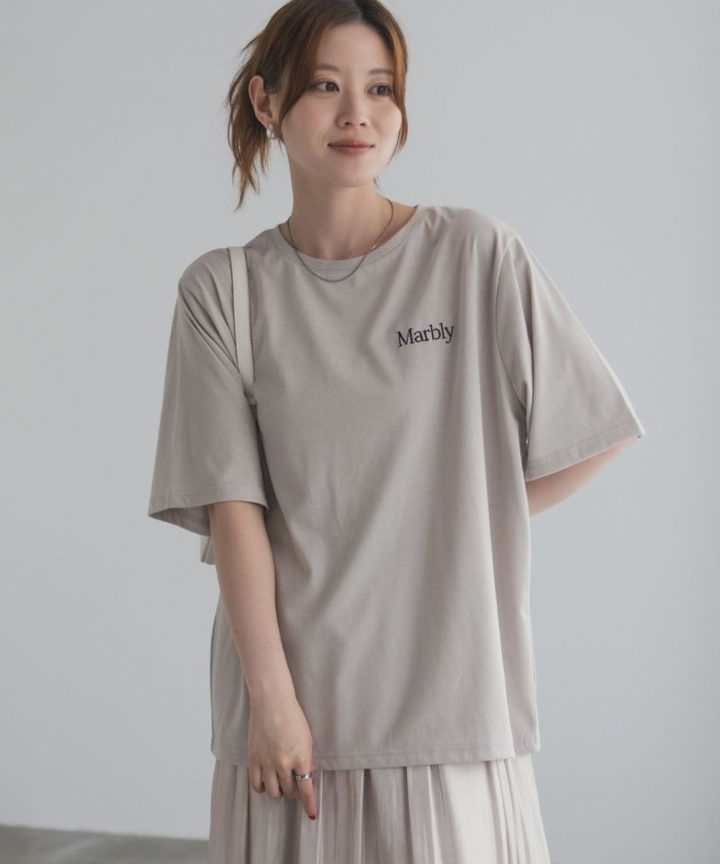 T-GRAPHICS フラワープリントTシャツ レディース