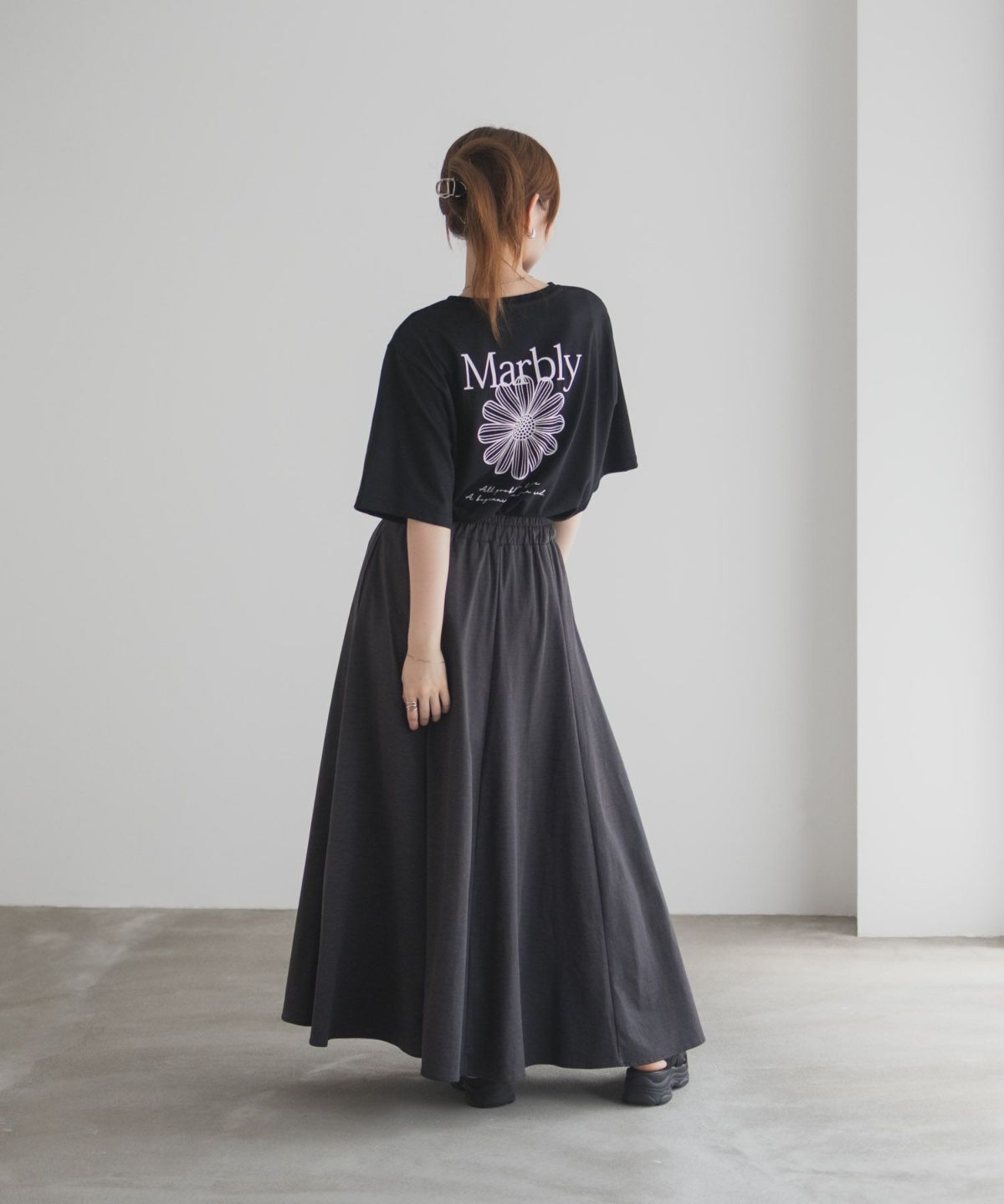 T-GRAPHICS フラワープリントTシャツ レディース ネコポス 対応商品