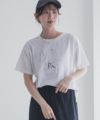 Idnes MERCI箔プリントTシャツ レディース ネコポス 対応商品