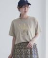 Idnes MERCI箔プリントTシャツ レディース ネコポス 対応商品