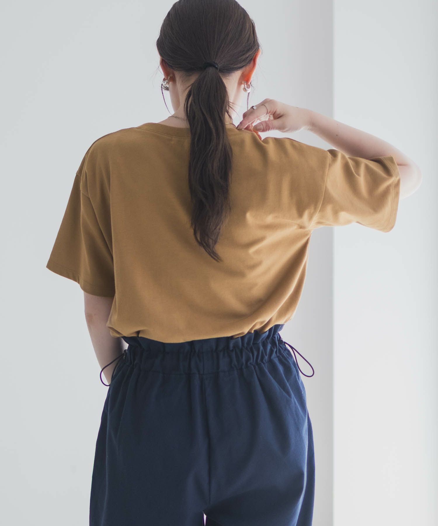 Idnes MERCI箔プリントTシャツ レディース メール便 対応商品商品画像-9