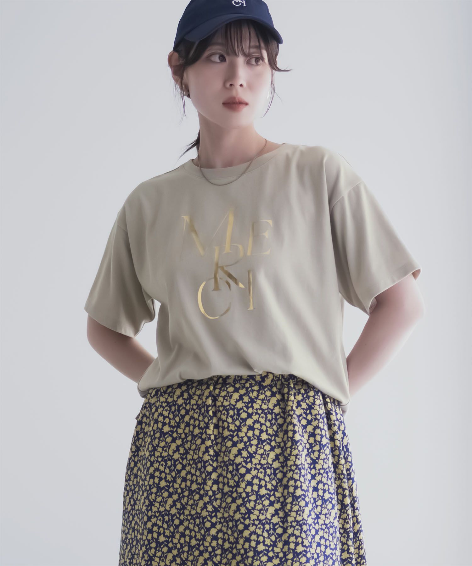 Idnes MERCI箔プリントTシャツ レディース メール便 対応商品商品サムネイル-17