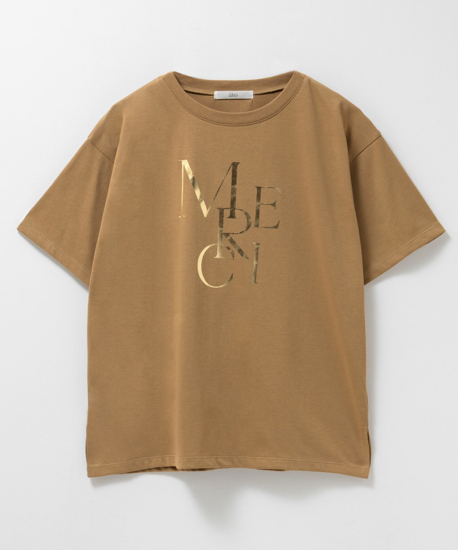Idnes MERCI箔プリントTシャツ レディース メール便 対応商品商品画像-19