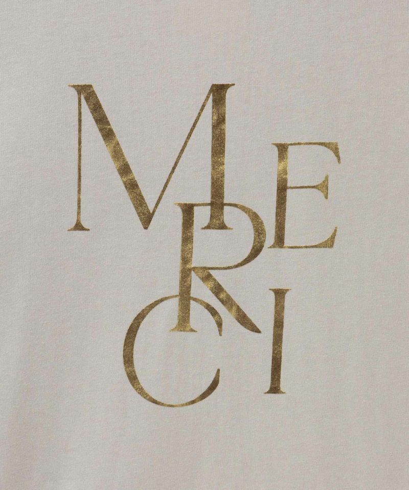 Idnes MERCI箔プリントTシャツ レディース メール便 対応商品商品画像-27