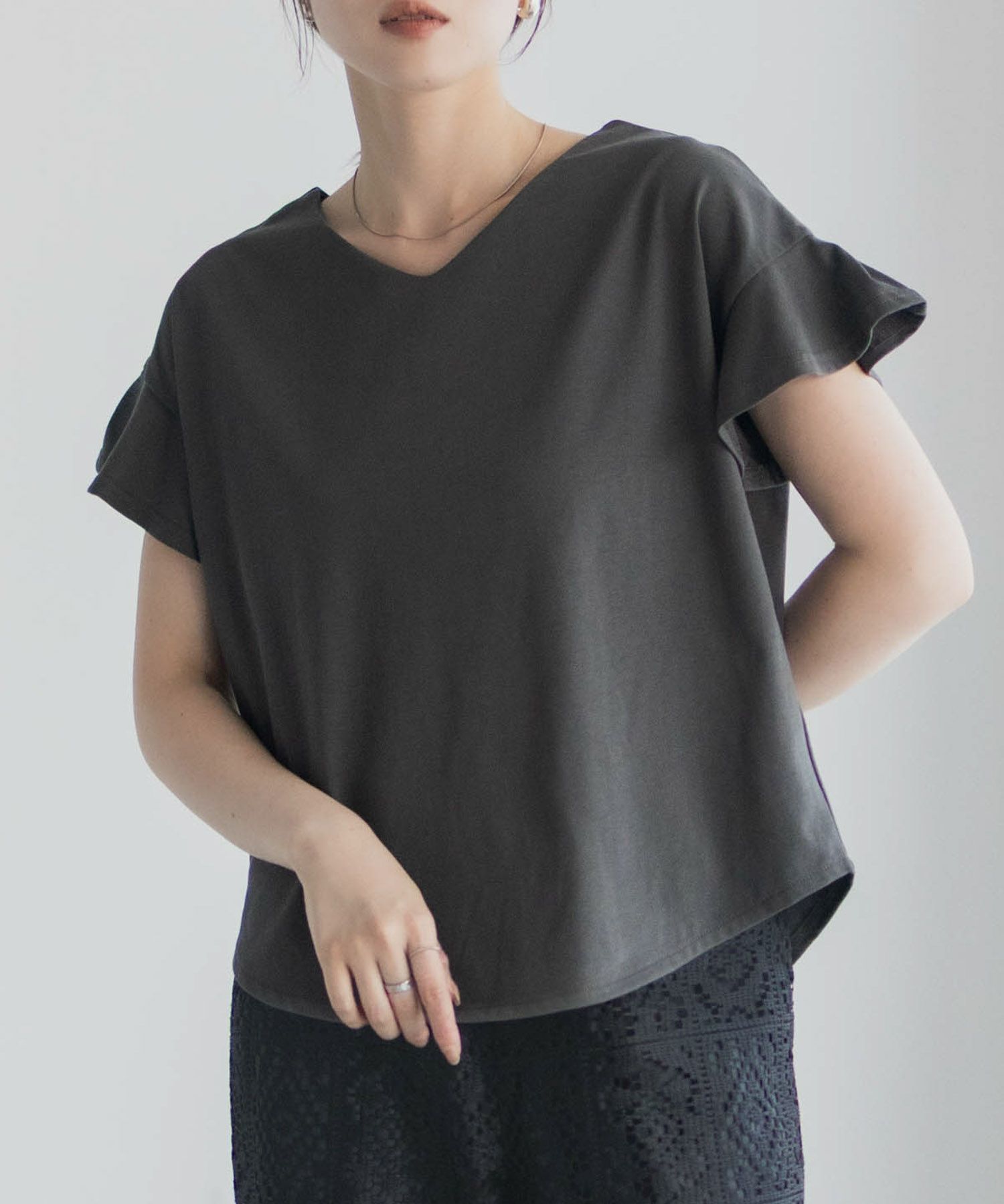 Idnes スリーブデザインTシャツ レディース メール便 対応商品商品サムネイル-3
