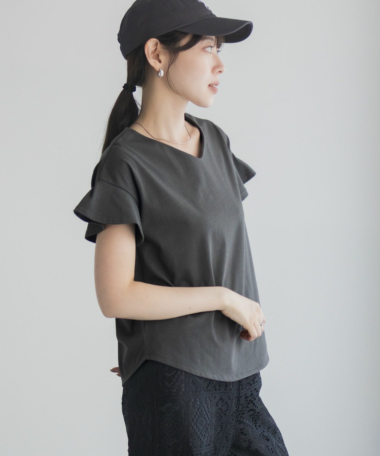 Idnes スリーブデザインTシャツ レディース メール便 対応商品商品サムネイル-18